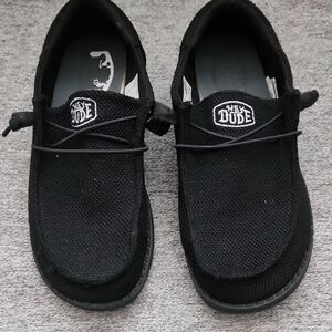 Hey Dude Black Slip-On Mesh Sneakers